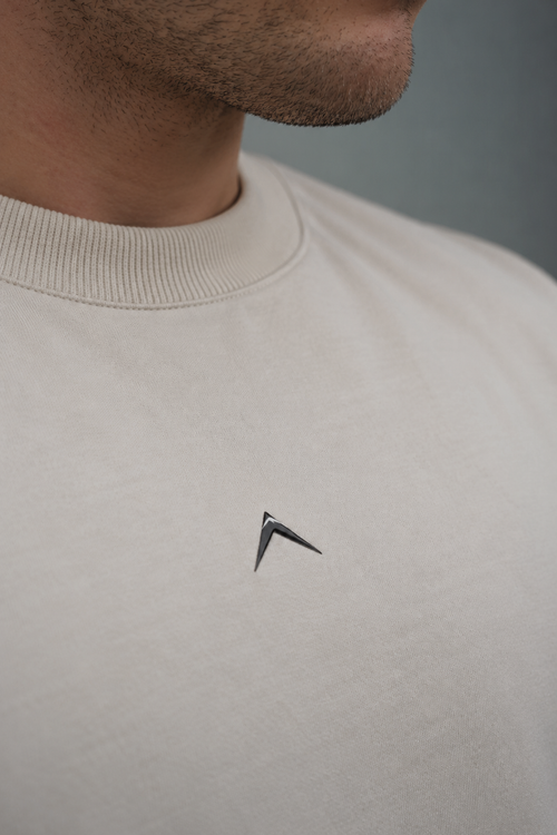 Day One Oversized Tee - Beige