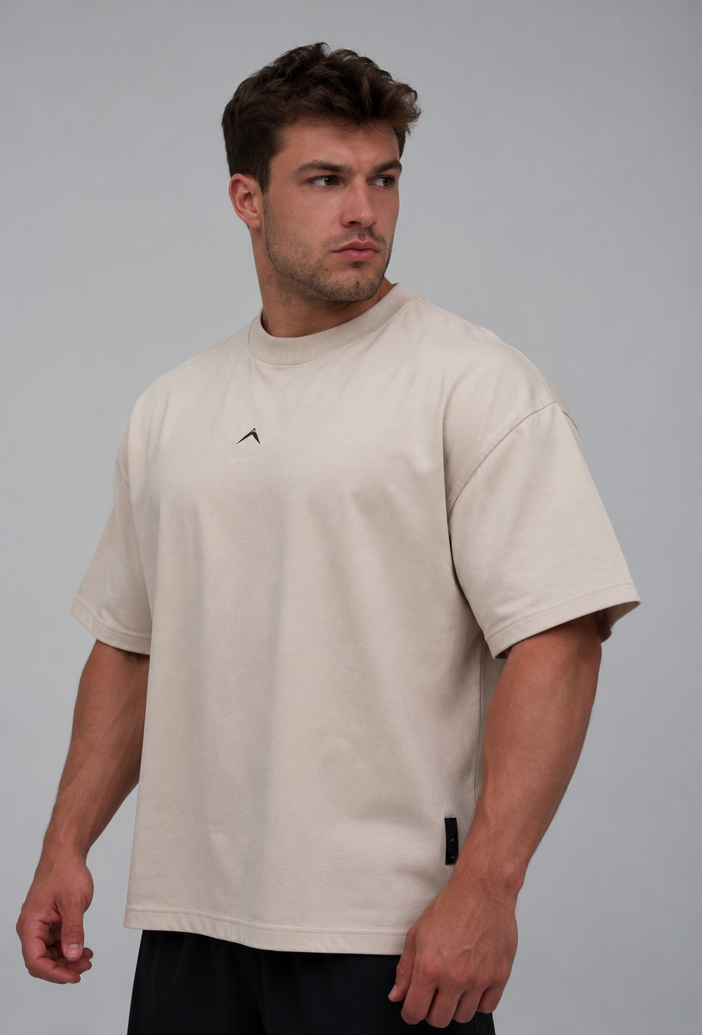 Day One Oversized Tee - Beige