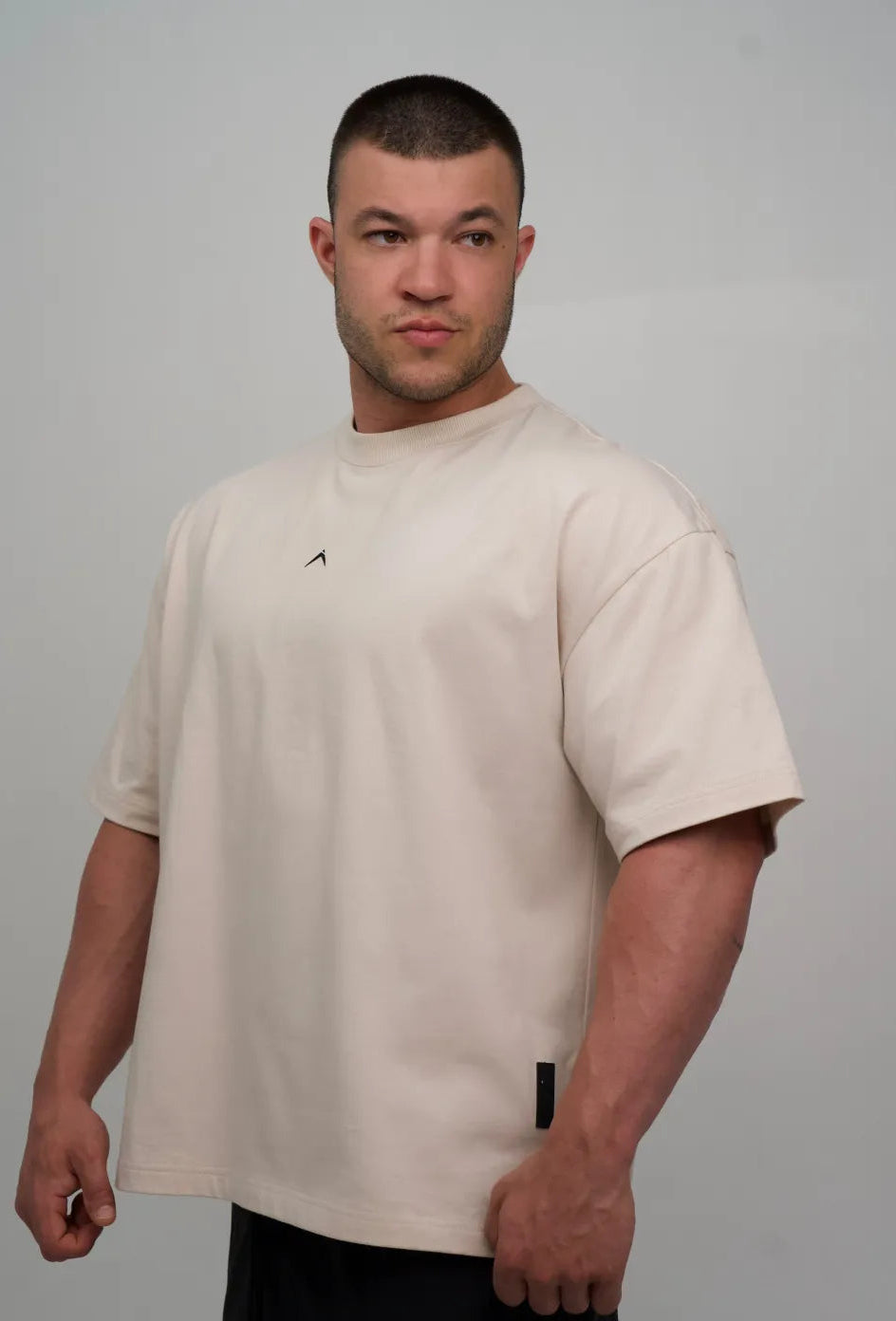 Day One Oversized Tee - Beige
