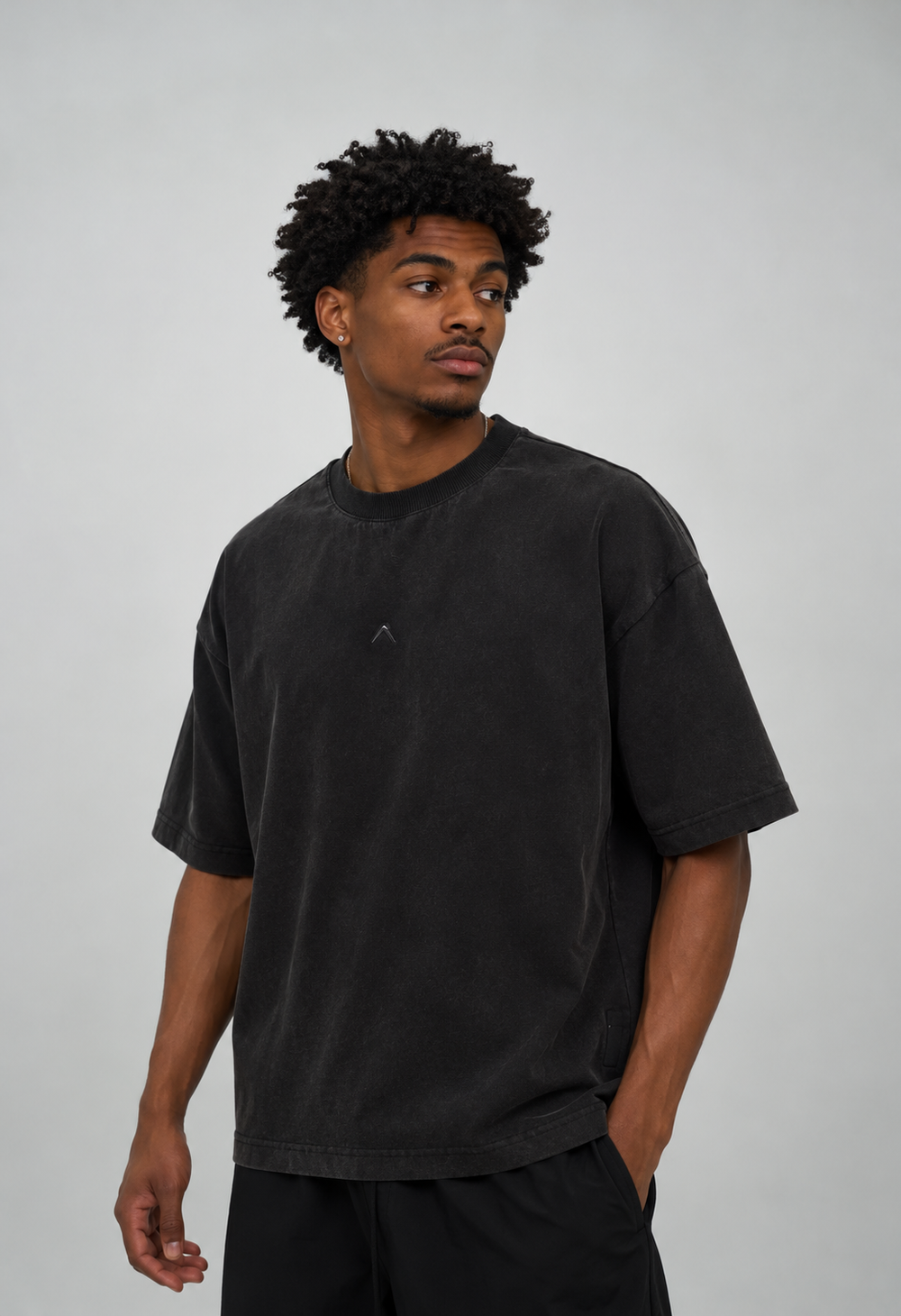 Day One Oversized Tee - Charcoal Grey